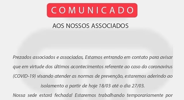 COMUNICADO
